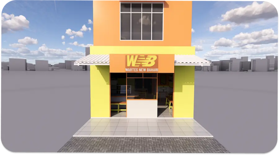 Konsep Design Warteg New Bahari 1
